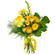 Yellow bouquet of roses and chrysanthemum. Berlin